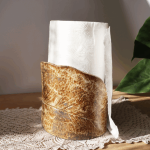 Ceramiczny stojak na ręczniki papierowe - Liść