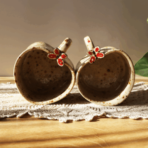 Kubek ceramiczny - Serce z motylkiem 300 ml