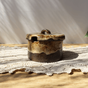 Ceramiczna cukiernica 200ml - Barwy ziemi