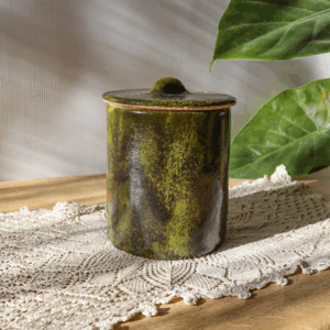 Ceramiczny pojemnik z przykrywką 500 i 750ml - kolekcja Leśny Mech - 750 ml