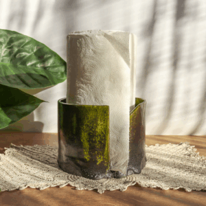 Ceramiczny stojak na ręczniki papierowe - Leśny Mech