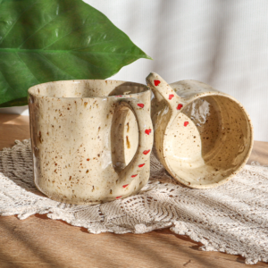 Kubek ceramiczny - Serduszka 350 i 600ml