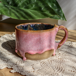 Mały kubek ceramiczny - Ptaszki 300 ml