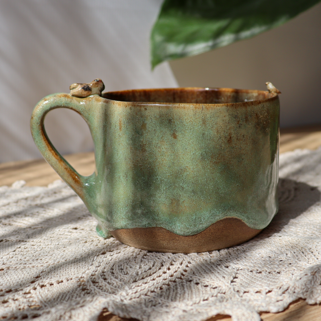 Kubek ceramiczny - Kotek z ptaszkiem 300 lub 600ml - obrazek 10