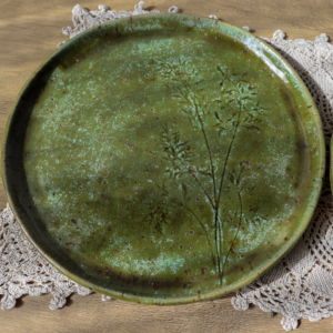 Ceramiczny talerz - Roślinki