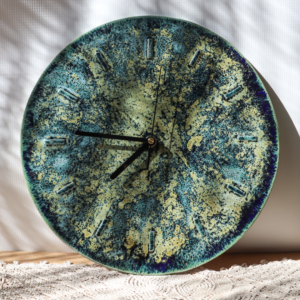 Ceramiczny zegar ścienny śr.32 cm
