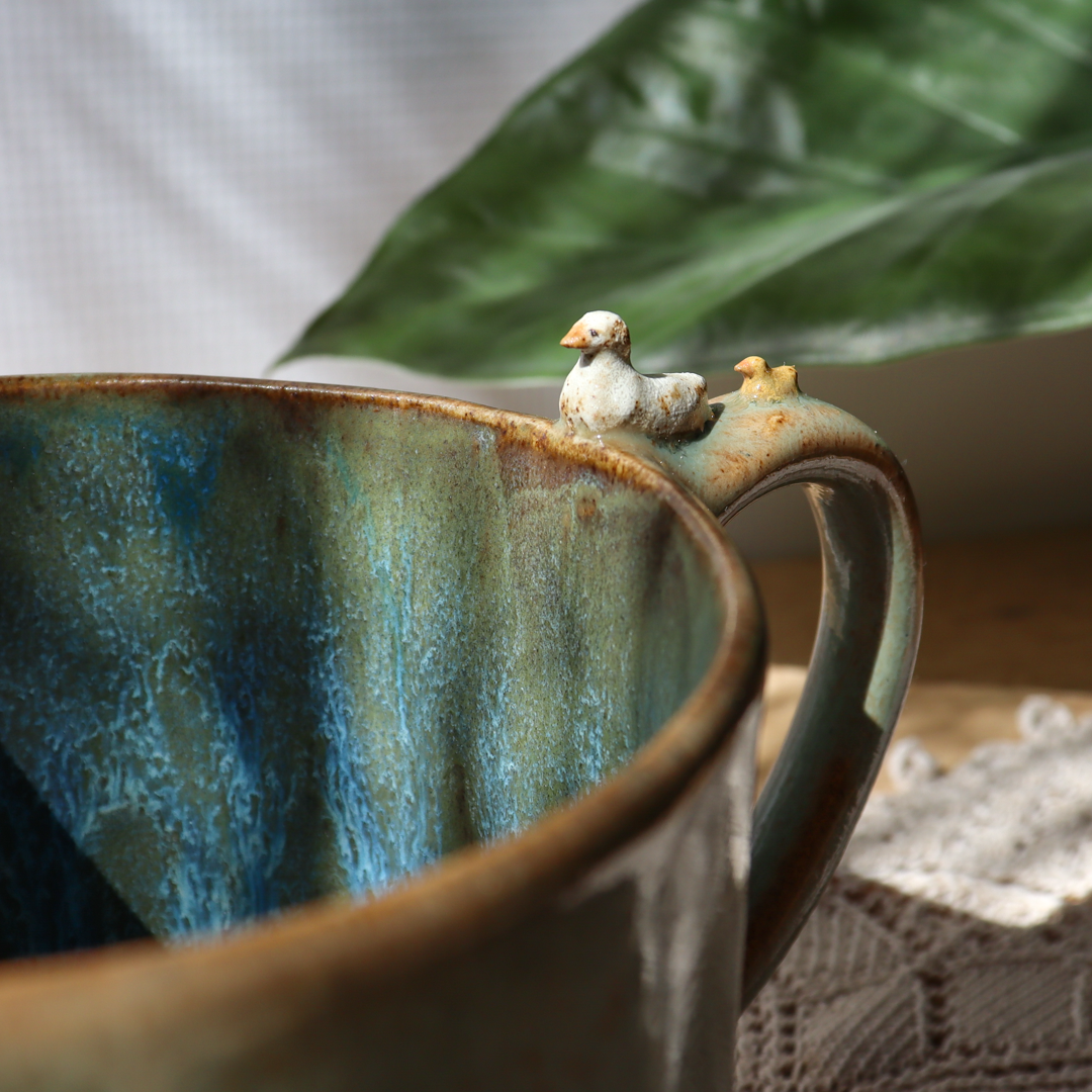 Duży kubek ceramiczny -Kaczuszki 600ml - obrazek 2