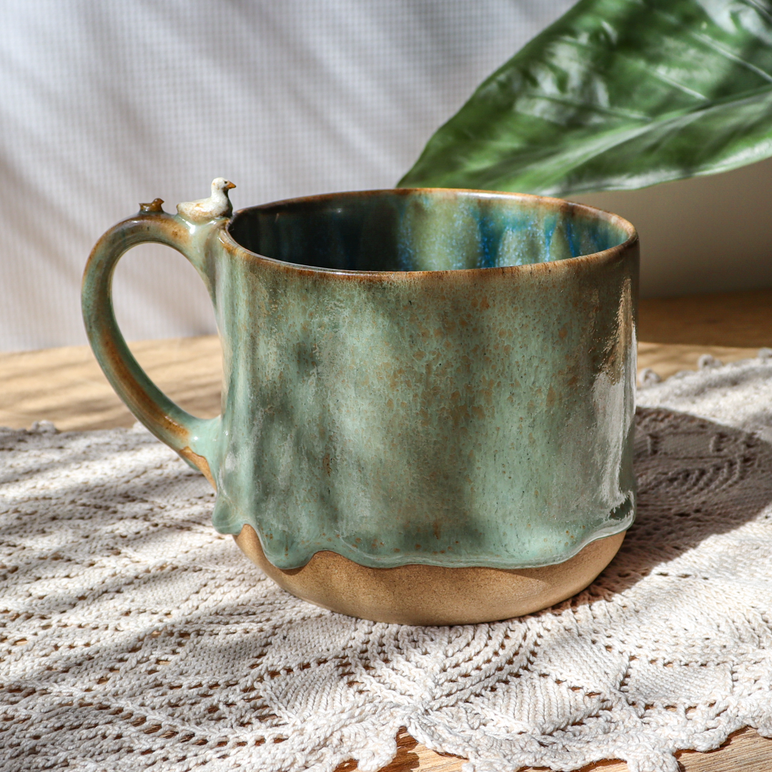 Duży kubek ceramiczny -Kaczuszki 600ml