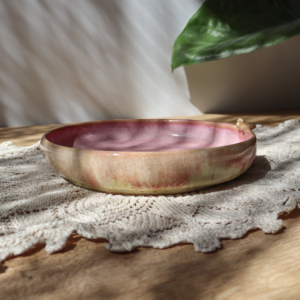 Głęboki talerzyk ceramiczny śr. 13.5cm - Ptaszki