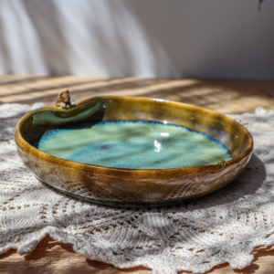 Głęboki talerzyk ceramiczny śr. 13cm - Miś