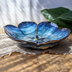 Ceramiczna patera - Kwiat śr. 32 cm