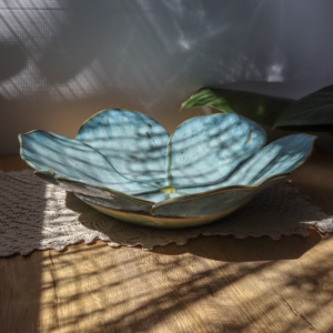 Ceramiczna patera - Kwiat śr. 34 cm