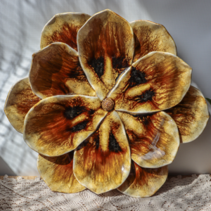 Ceramiczna ozdoba ścienna - Kwiat 35 cm