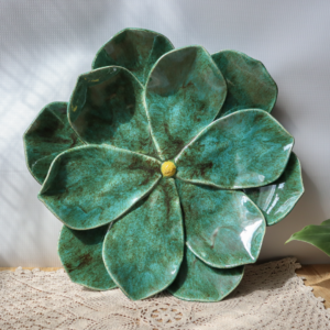 Ceramiczna ozdoba ścienna - Kwiat 35 cm