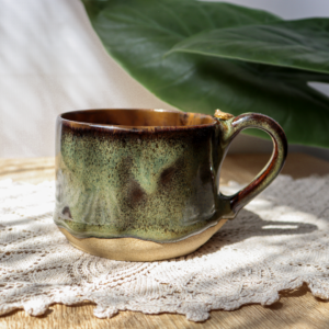 Mały kubek ceramiczny - Ptaszek 300 ml