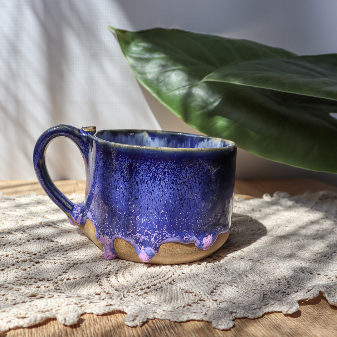 Mały kubek ceramiczny - Ptaszki 300 ml - obrazek 2