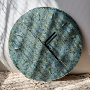 Ceramiczny zegar ścienny śr.32 cm