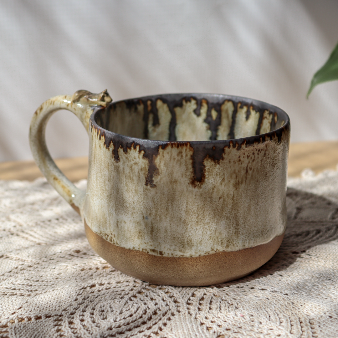 Duży kubek ceramiczny - Wilk 300ml