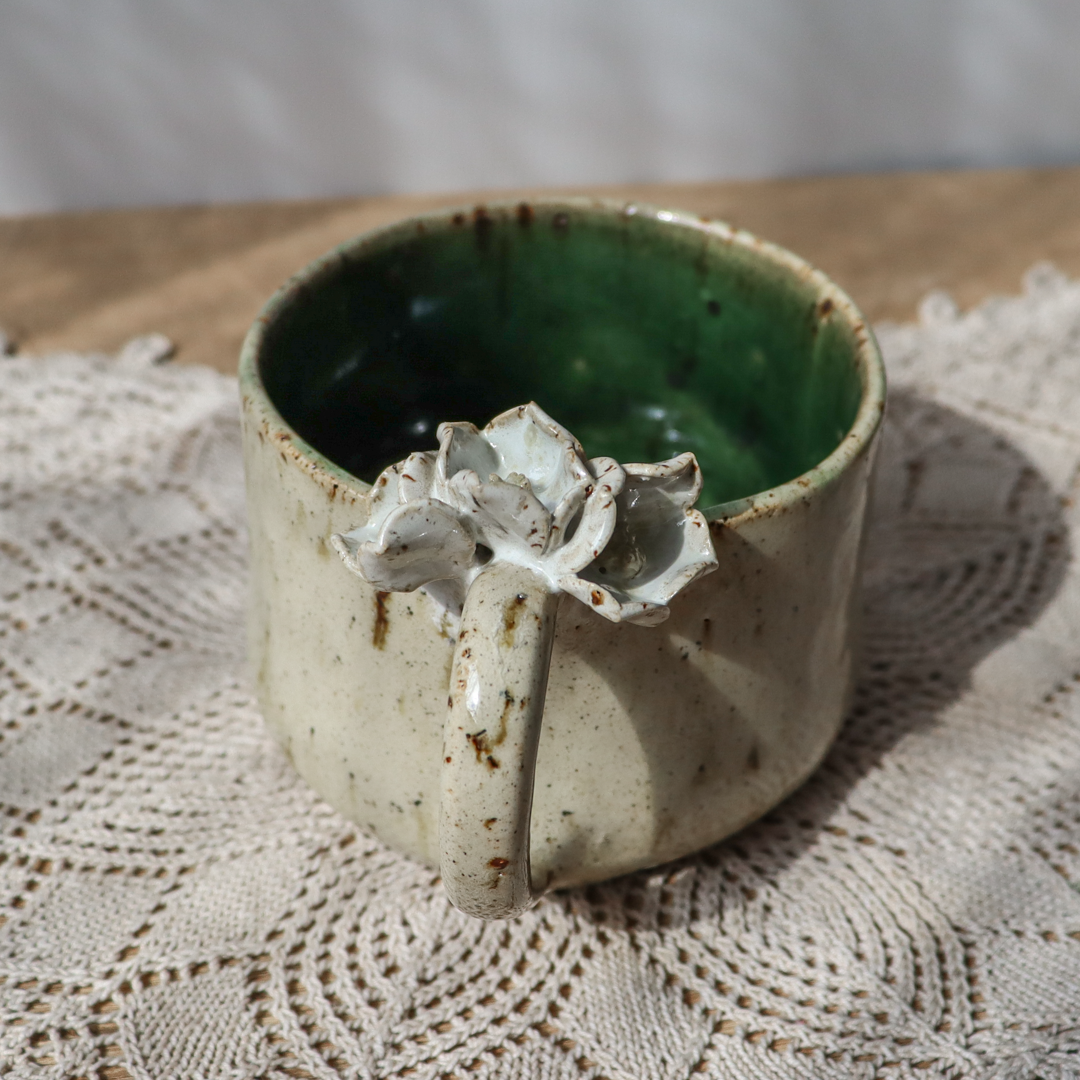 Kubek ceramiczny - Kwiatki 300 ml - obrazek 2