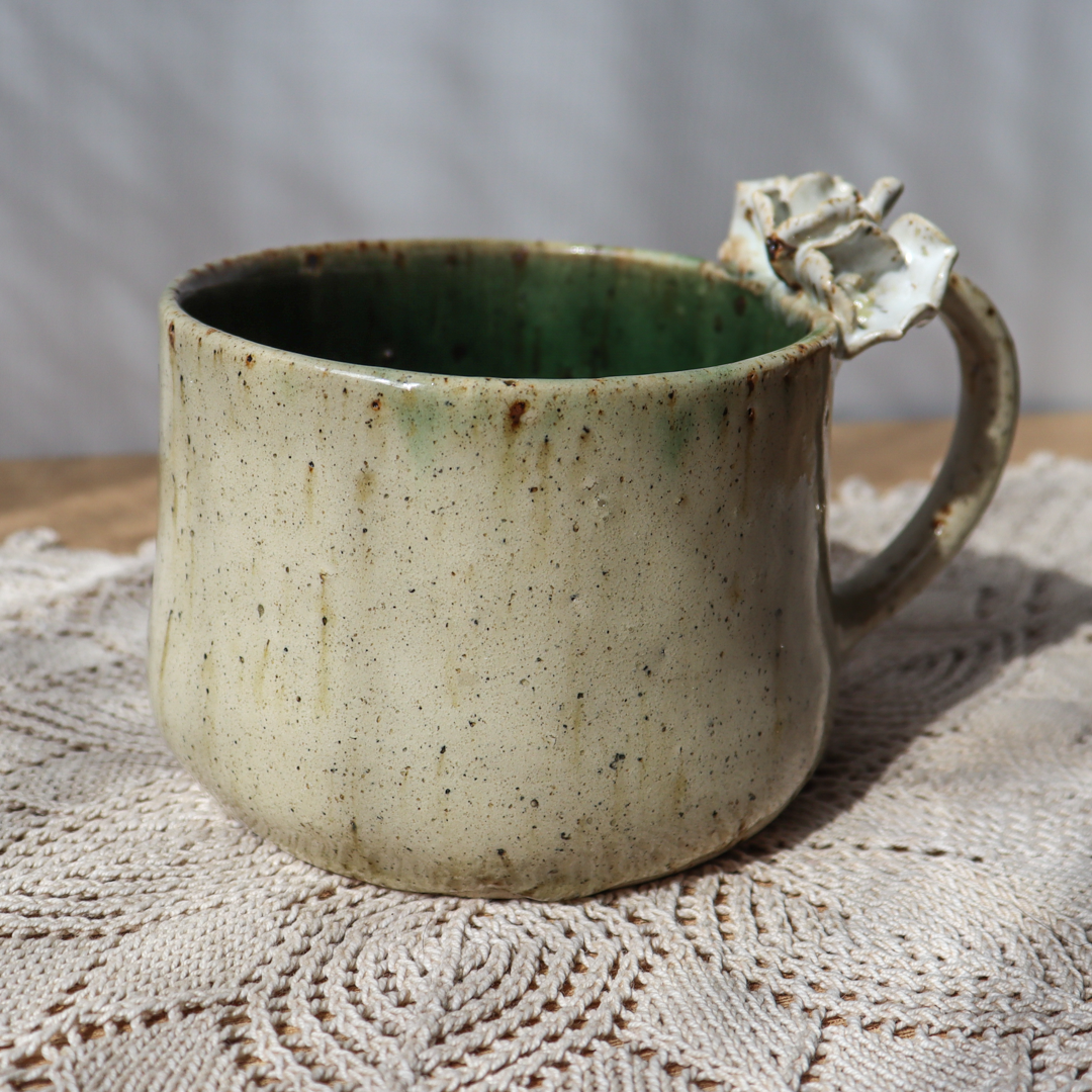 Kubek ceramiczny - Kwiatki 300 ml