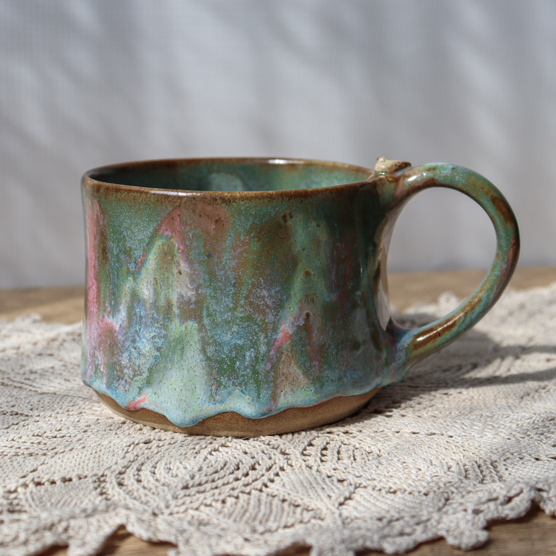 Mały kubek ceramiczny - Ptaszek 300 ml - obrazek 3
