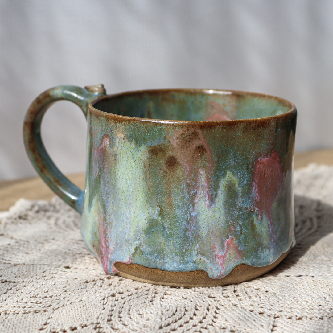 Mały kubek ceramiczny - Ptaszek 300 ml - obrazek 2