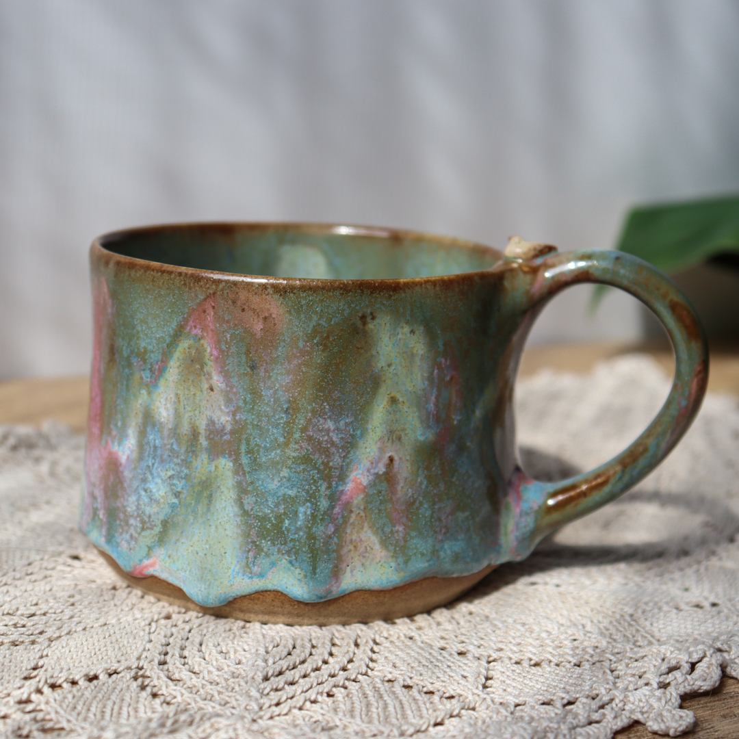 Mały kubek ceramiczny - Ptaszek 300 ml - obrazek 5