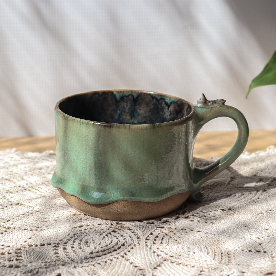 Duży kubek ceramiczny - Wilk 300ml