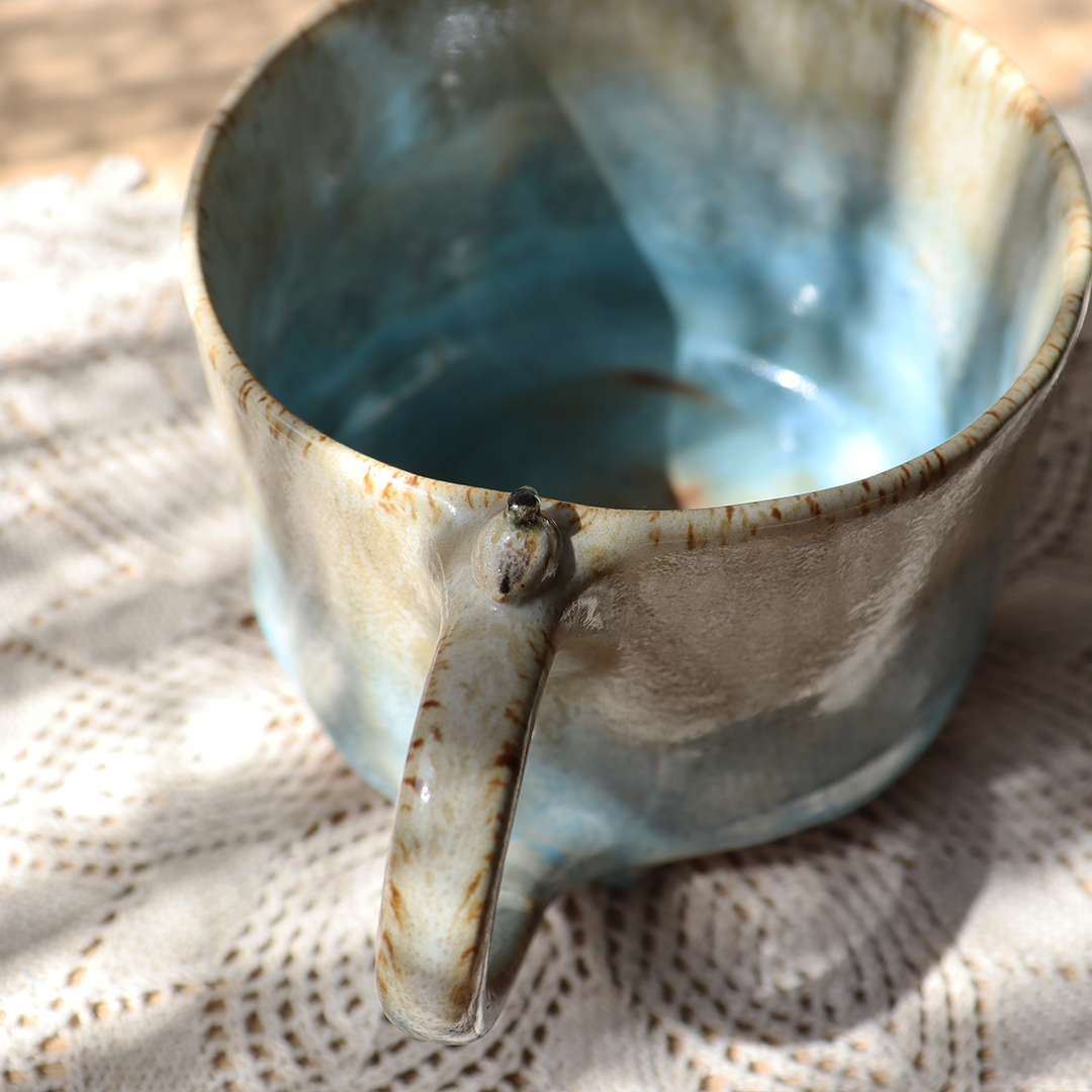 Duży kubek ceramiczny - Ptaszek 600ml - obrazek 3