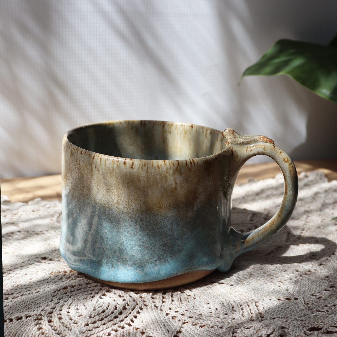 Kubek ceramiczny - Foka z rybką 300 lub 600ml - obrazek 3