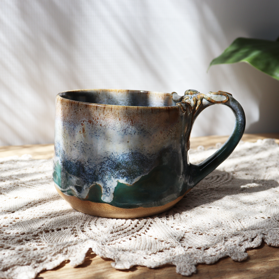Kubek ceramiczny -Ośmiornica 300ml - obrazek 3