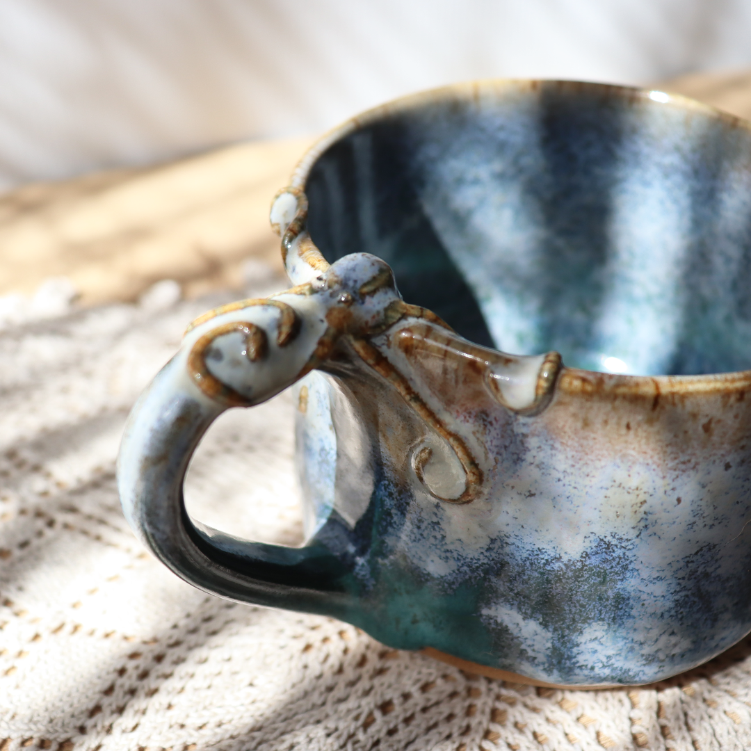 Kubek ceramiczny -Ośmiornica 300ml