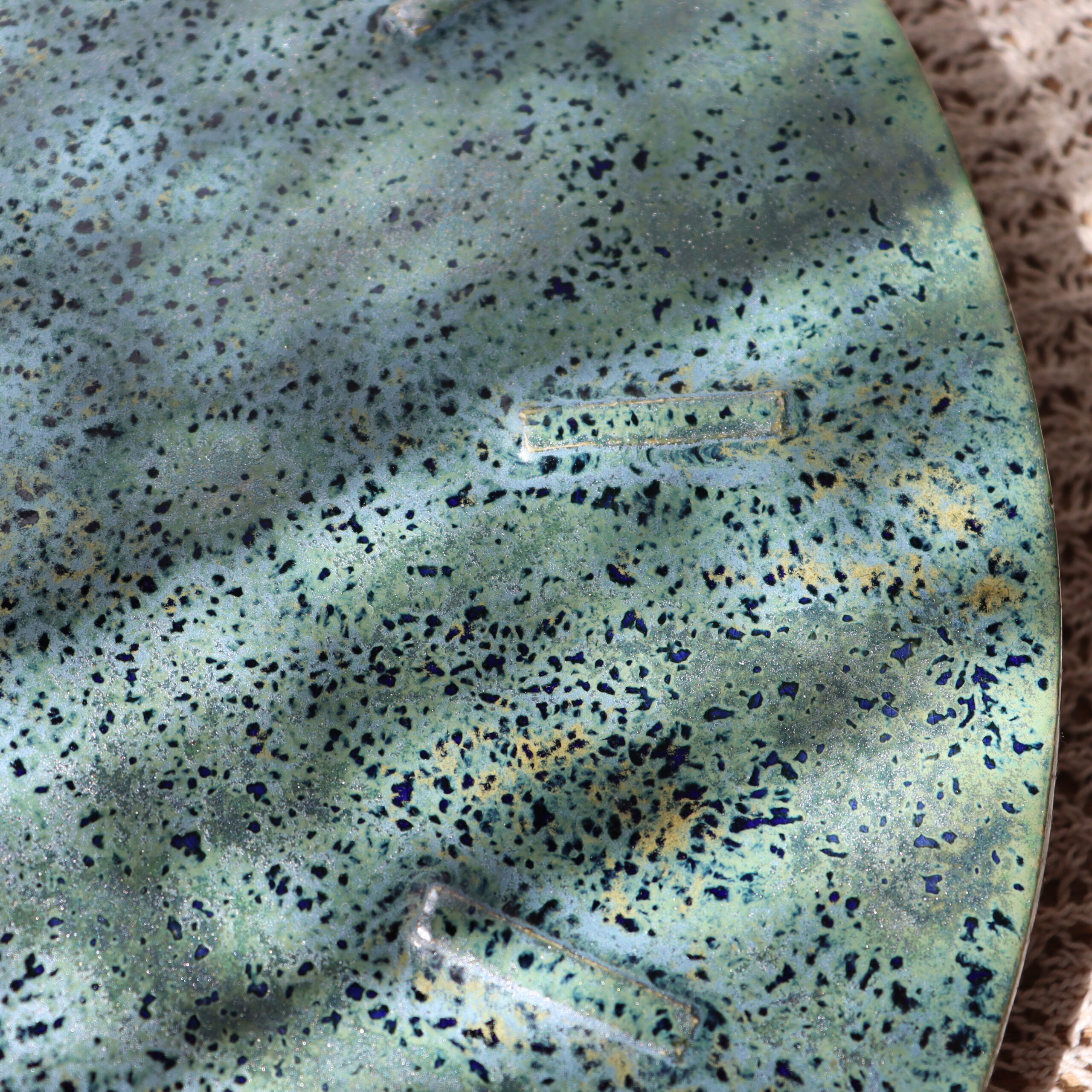 Ceramiczny zegar ścienny śr.31 cm - obrazek 6