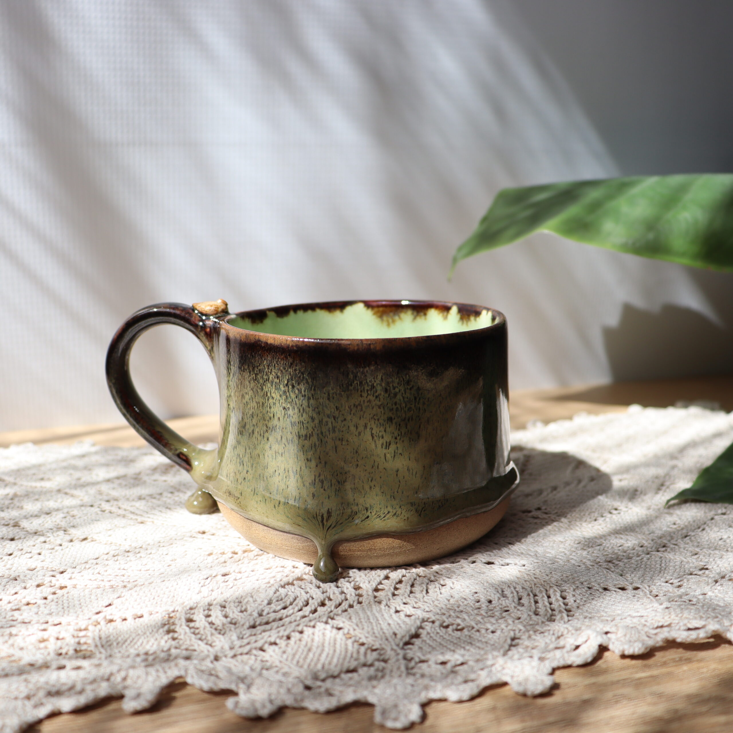 Mały kubek ceramiczny – Ptaszek 300 ml