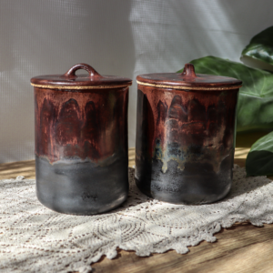 Ceramiczny pojemnik z przykrywką 600 lub 800ml