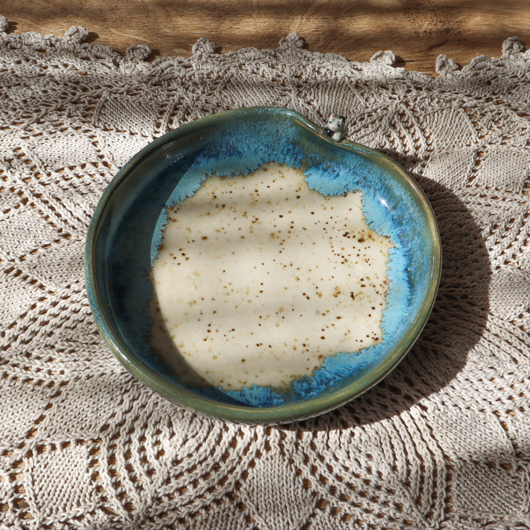 Talerzyk ceramiczny śr. 11cm - Kotek - obrazek 2